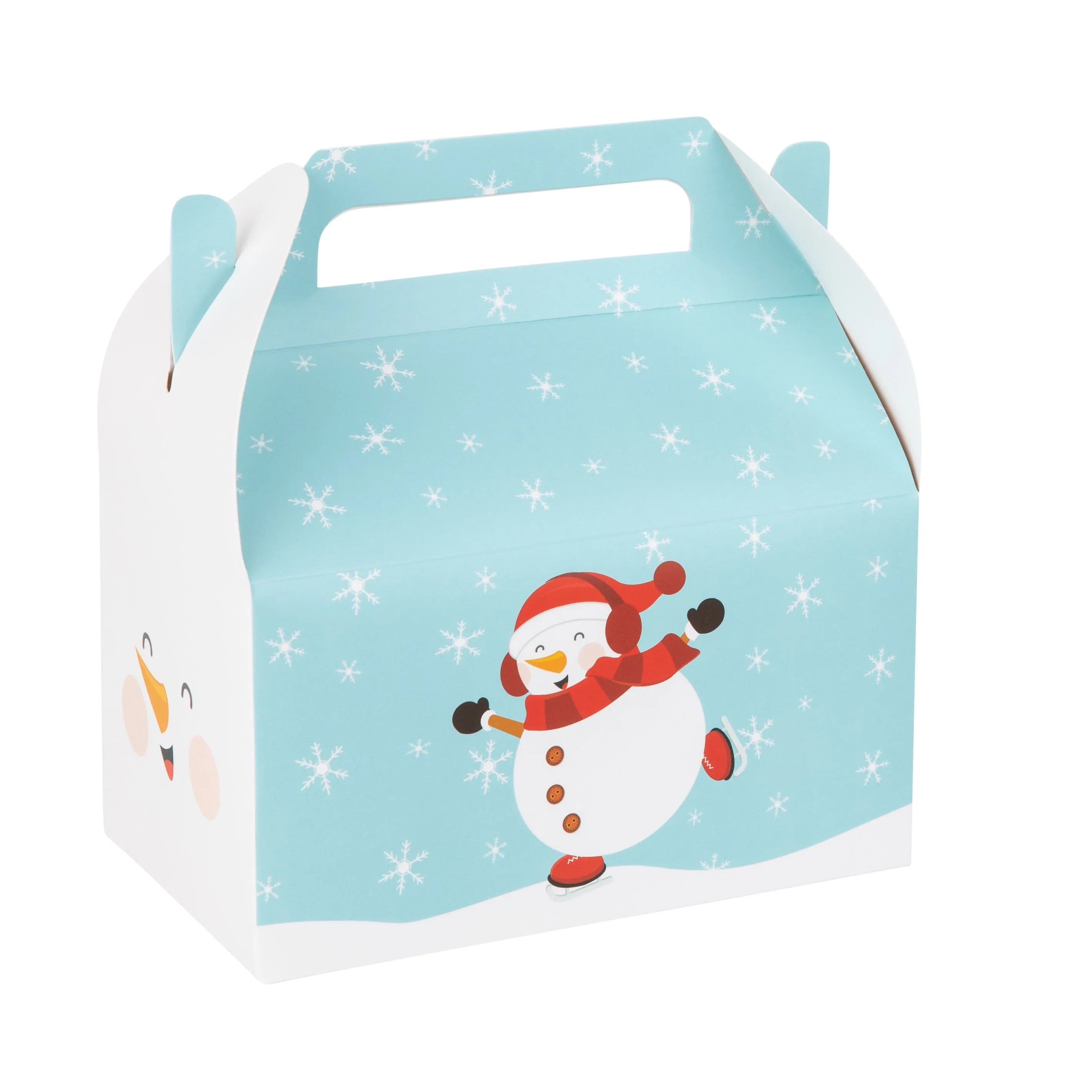 Snowman Paper Treat Box Ð Birthday Party Decor 6.25x3.75x3.5 Inches 20 –  Candy Warehouse