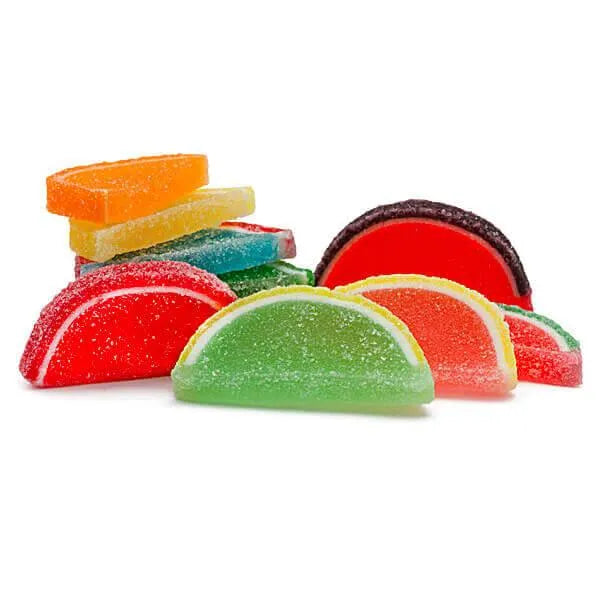 Albanese Candy Fruit Jell Slices Assorted Fruit 5lb Box Candy Warehouse 7198