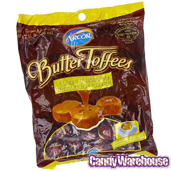 Arcor Chocolate Butter Toffee Chewy Candy: 1LB Bag