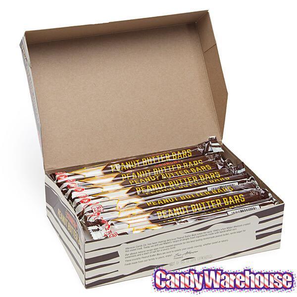 Atkinson Peanut Butter Bar Candy Bars 24 Piece Box Candy Warehouse