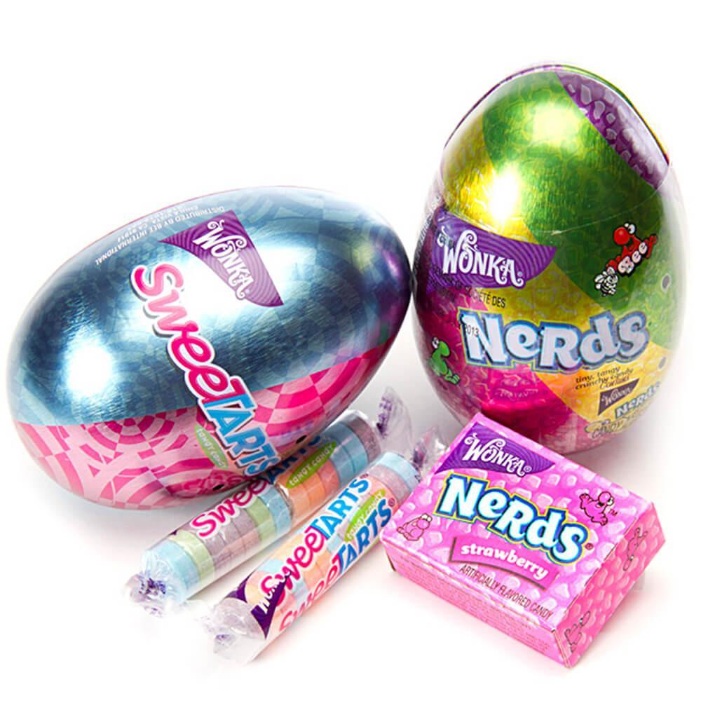 Bee International Tin Easter Eggs with SweeTarts and Nerds Candy: 12-Piece  Display