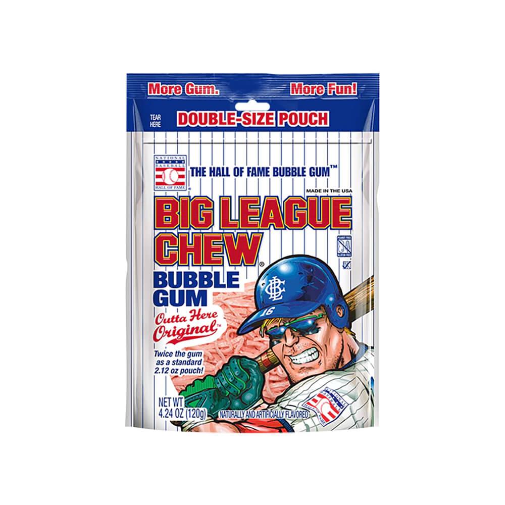 Big League Chew Bubble Gum, Sour Apple - 2.12 oz pouch