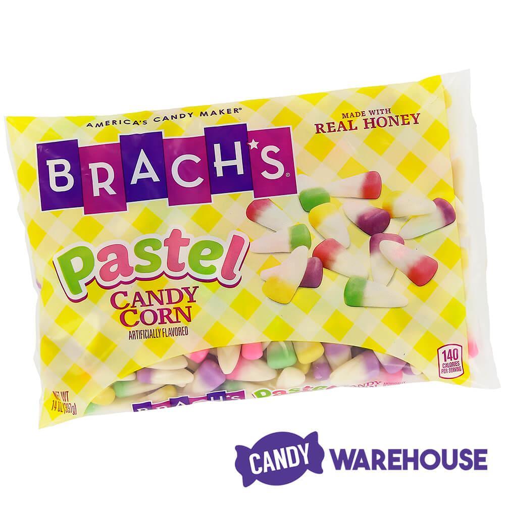 Brachs Candy Corn, Pastel, Chocolate