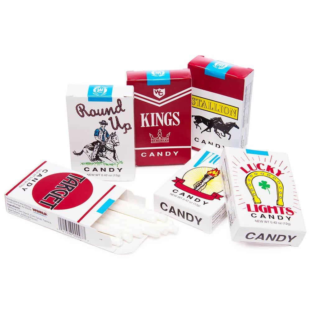 World Confections Lot de 24 cigarettes Candy