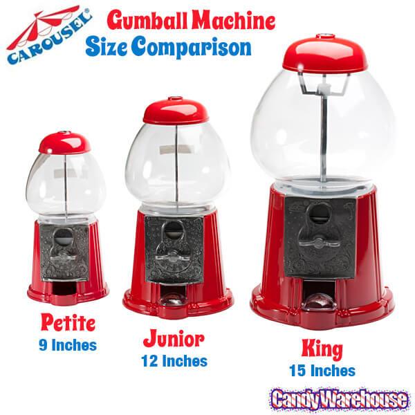 Carousel Petite Gumball Machine Bank, Red