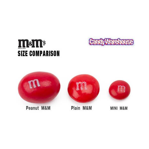M&M's Holiday Milk Chocolate Minis Size Christmas Candy In Tubes 1.08 Ounce  Tube
