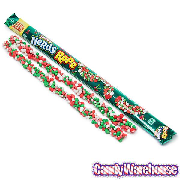 Nerds Holiday Ropes, Individually Wrapped Holiday Candy for Stocking  Stuffers, Holiday Themed Nerd Ropes Candy Pack, 0.92 Oz, Pack of 24