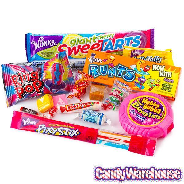 Classic Nostalgic Candy Gift Box: 1980's