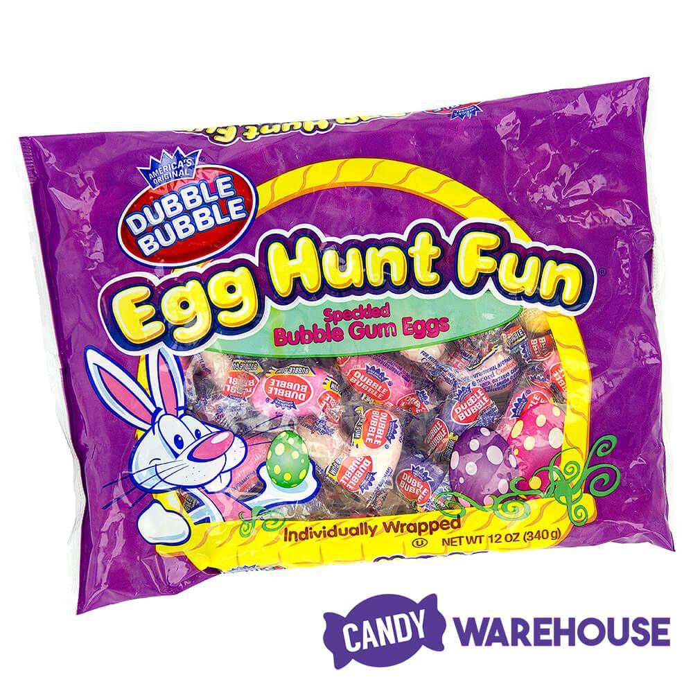 Dubble Bubble Egg Hunt Fun Gumball Packs 35 Piece Bag Candy Warehouse 4571