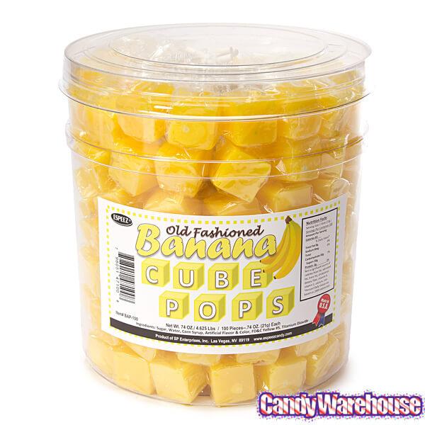 Espeez Cube Pops - Banana: 100-Piece Tub