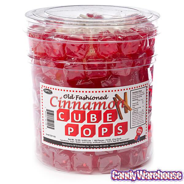 Espeez Cube Pops - Cinnamon: 100-Piece Tub