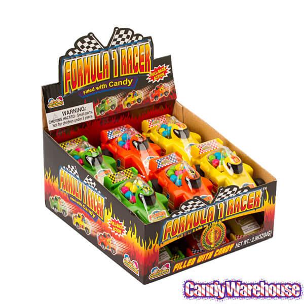 Formula 1 Racer Candy Filled Race Cars: 12-piece Box – Candy Warehouse