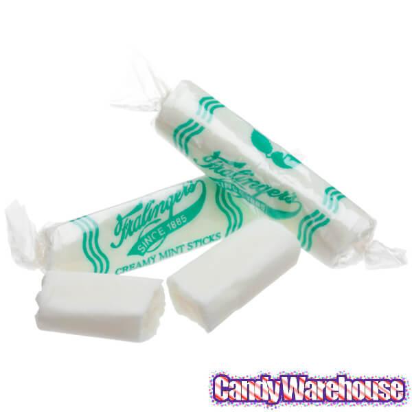 Fralinger's Creamy Mint Sticks Hard Candy: 5LB Bag