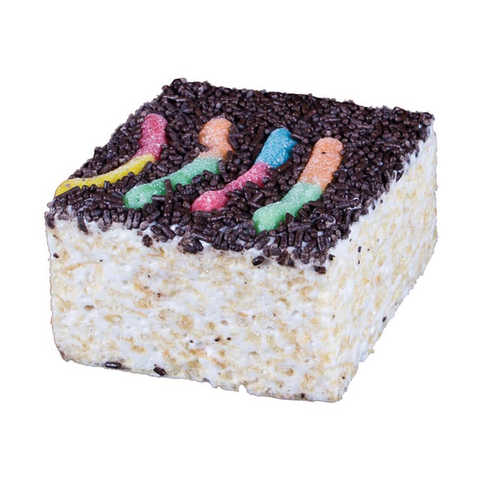 Giant Rice Crispy Treats - Worms In Dirt: 6-Piece Box