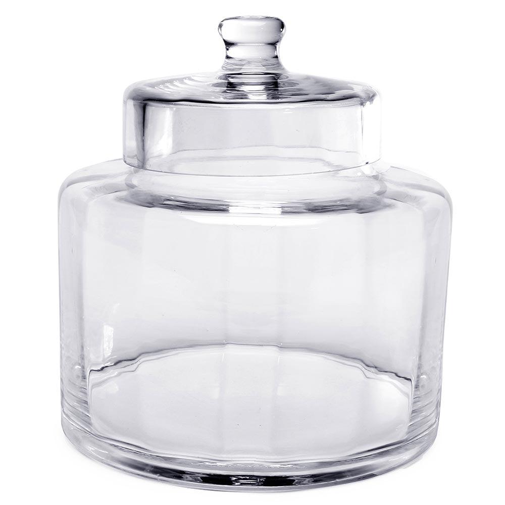 Glass Square Candy Jar with Lid - Large