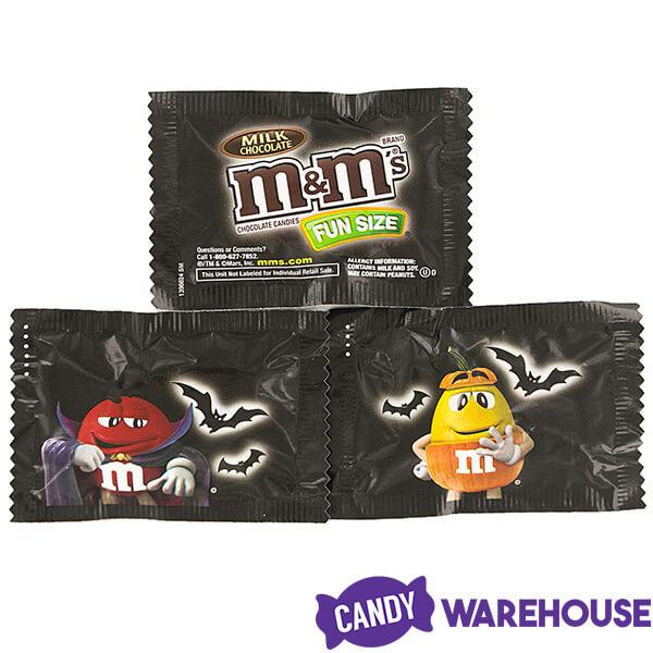 M&M's Halloween Glow In The Dark Peanut Chocolate Candy Fun Size