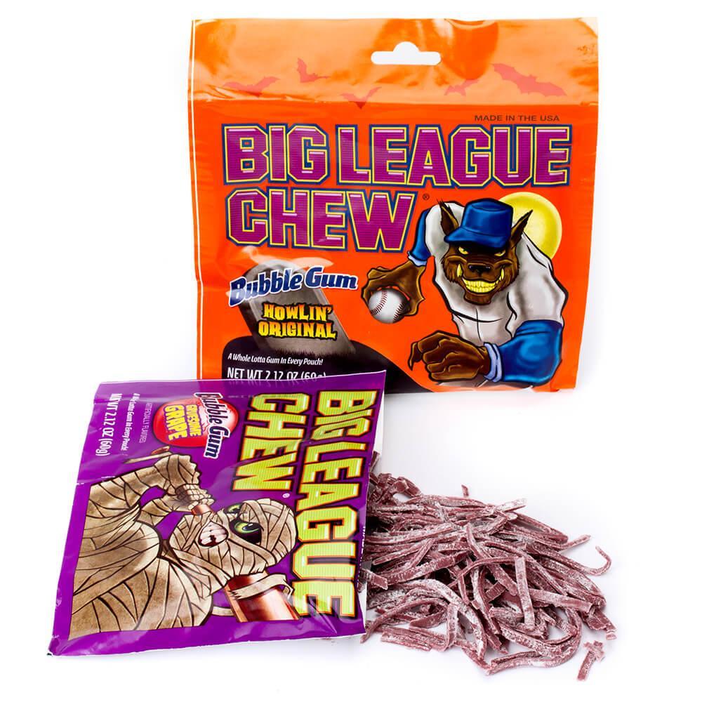 Halloween Big League Chew Bubble Gum Packs 12 Piece Box Candy