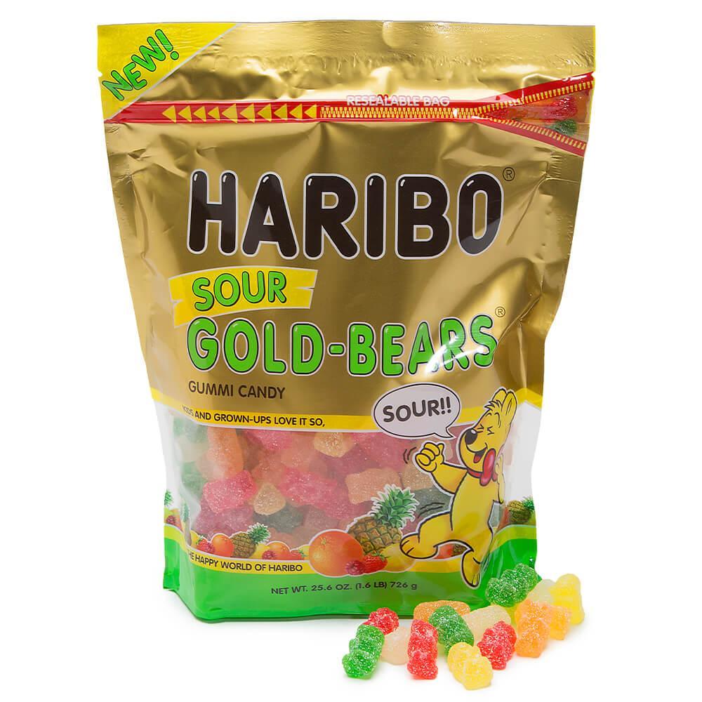 Haribo Gold-Bears Sour Gummy Bears Candy: 1.6LB Bag – Candy Warehouse