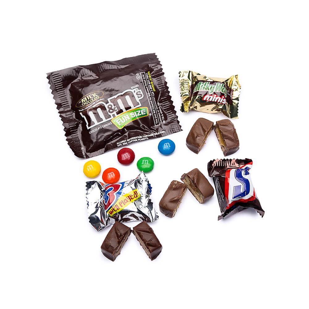 A small pack, Halloween version of M&M chocolate candy Stock Photo