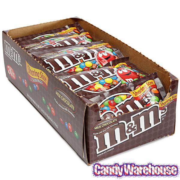 M&M's White Chocolate Plain Share Size  King Size - 24 / Box - Candy  Favorites