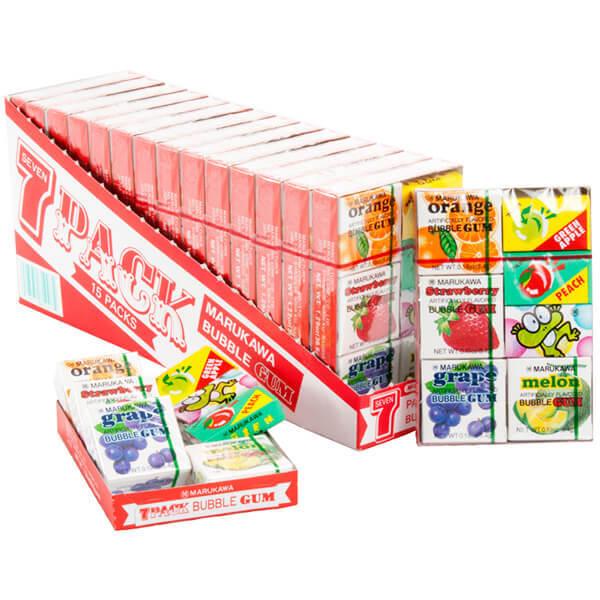 Marukawa Gum 7-Flavor Assortment Packs: 15-Piece Box