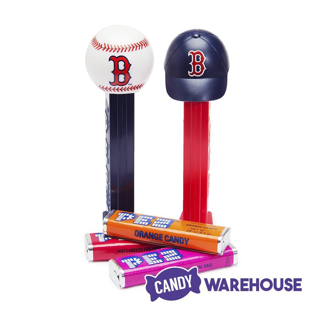 MLB Team Baseball PEZ Candy Packs - Boston Red Sox: 12-Piece Box
