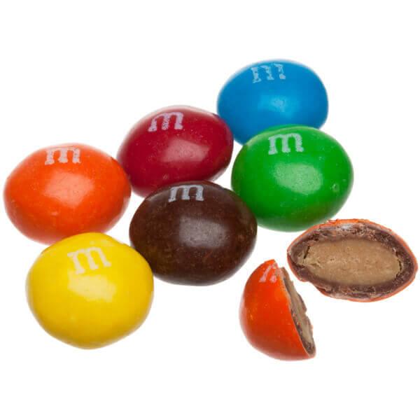  M&Ms Peanut Fun Size Milk Chocolate Candies, Individually  Wrapped Pouches, Bulk Bag – 2lbs. (50 Pieces) : Grocery & Gourmet Food