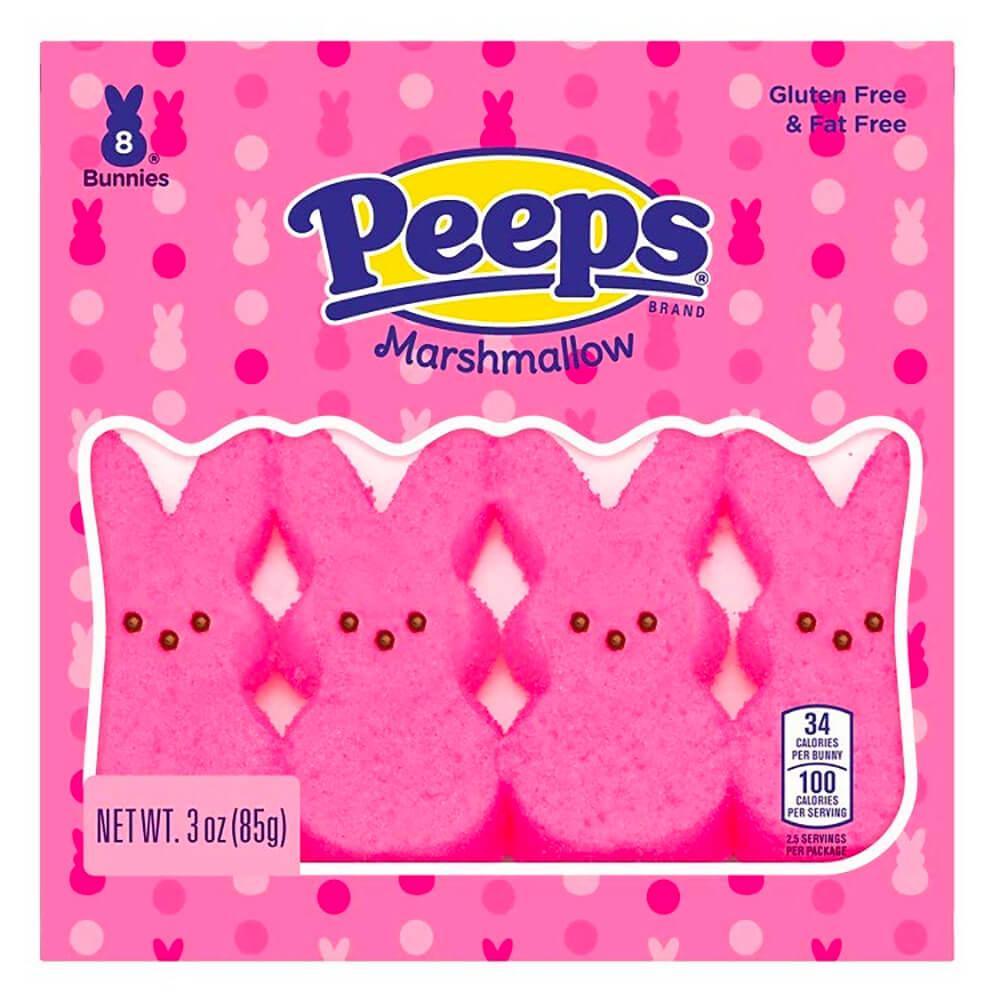 Peeps Marshmallow Candy Bunnies - Pink: 8-Piece Pack
