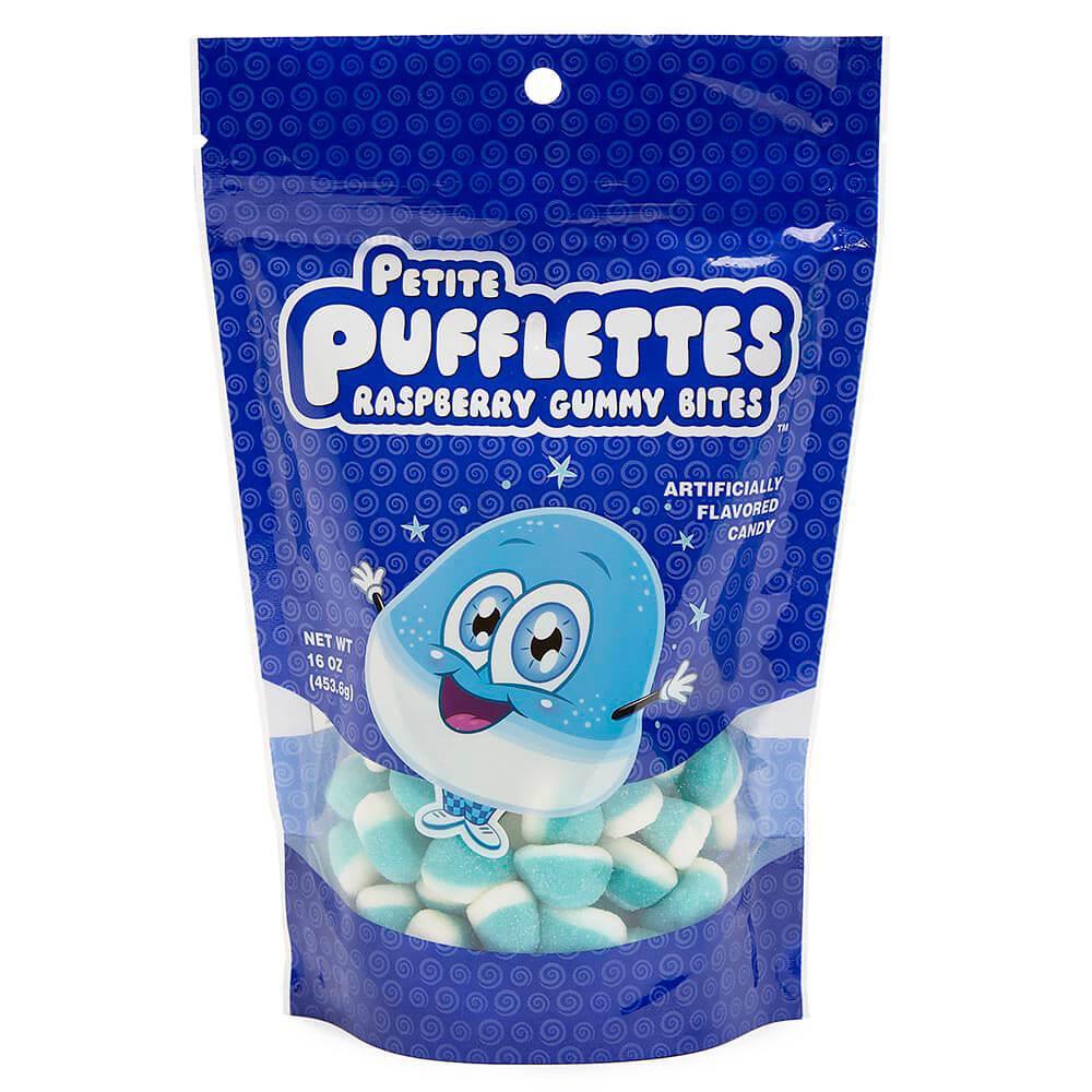 Petite Pufflettes Gummy Bites - Blue Raspberry: 16-Ounce Bag