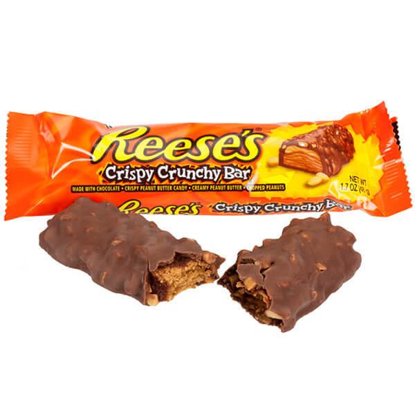 Reeses Crispy Crunchy Candy Bars 18 Piece Box Candy Warehouse