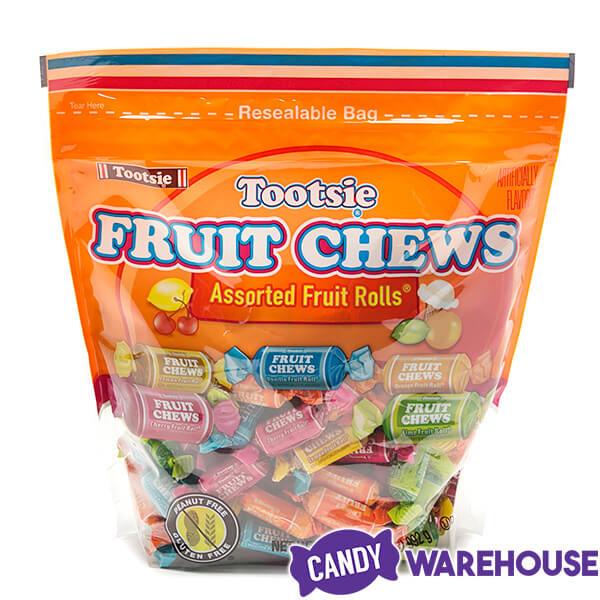 Tootsie Roll FRUIT CHEWS Assorted Fruit Chews Rolls BULK Candy- {5 POUNDS}