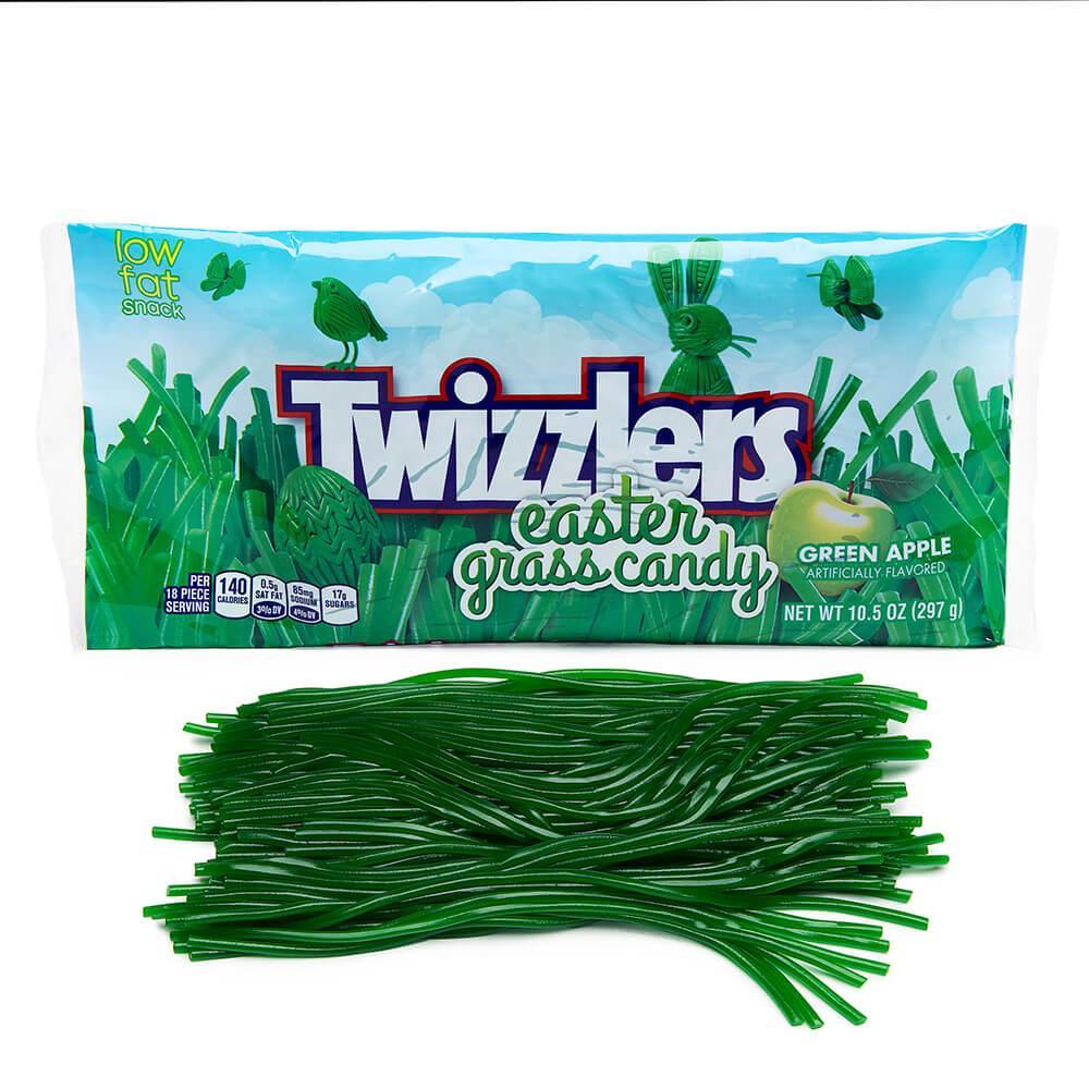 Twizzlers Easter Grass Green Apple Licorice Twists: 10.5-Ounce Bag