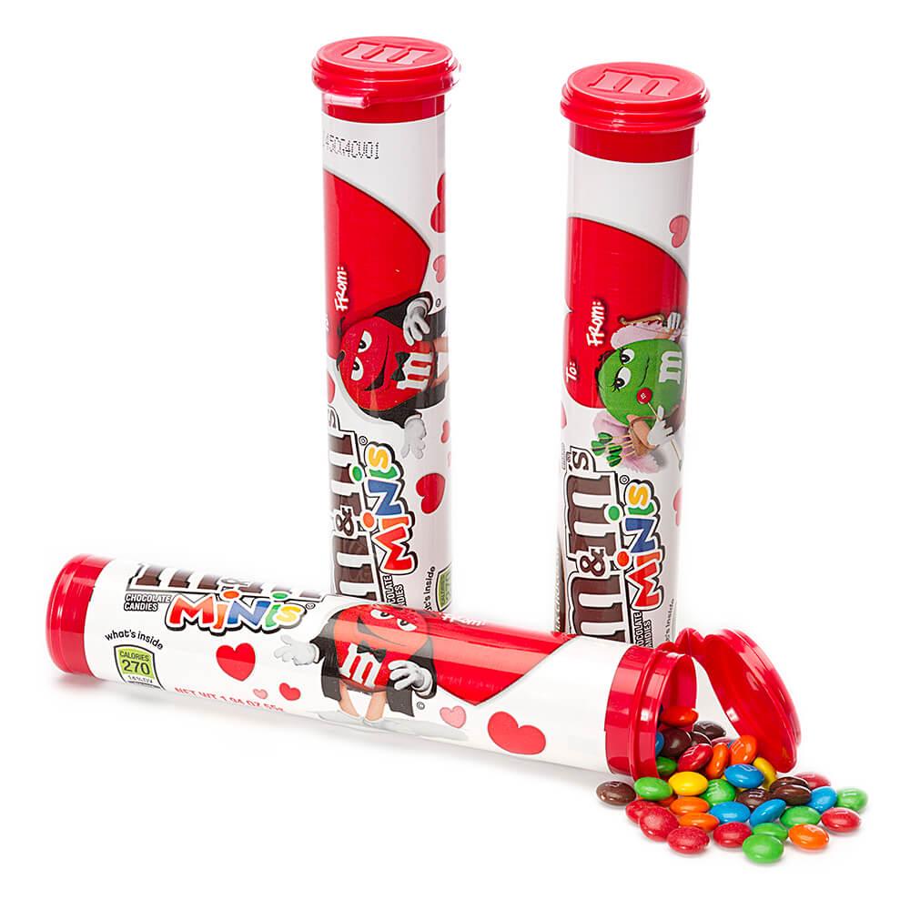 M&M's Valentines Milk Chocolate Minis 1.77 oz. Megatubes - 24 / Box - Candy  Favorites