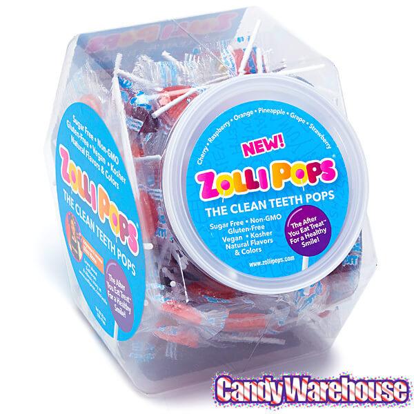 Zollipops Clean Teeth Lollipops, Blue Raspberry, 3.1 Ounce (Pack of 1)