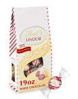 Lindt Lindor Holiday White Chocolate Peppermint Truffles: 19-Ounce Bag