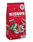 Hershey's Kisses Christmas Foiled Milk Chocolate Candy: 335-Piece Bag