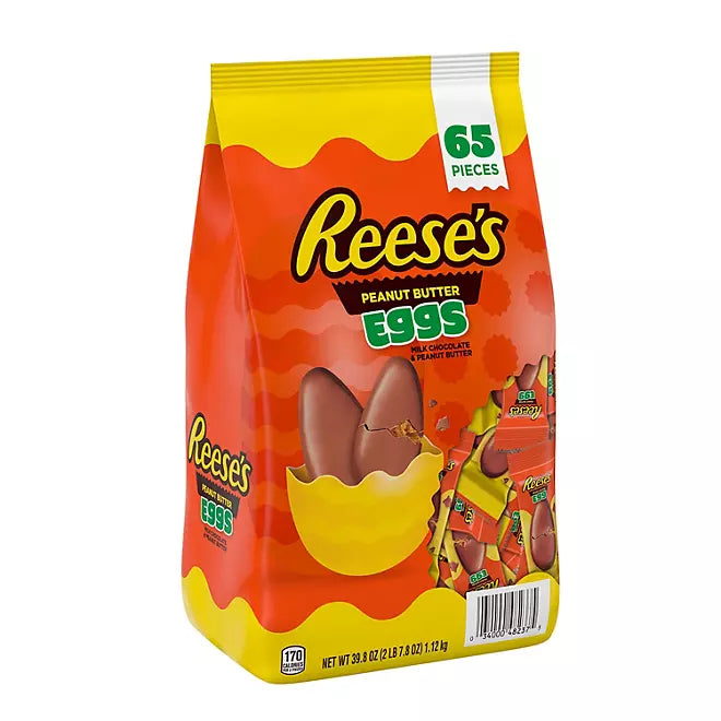 Reese's Peanut Butter Eggs Easter Candy: 65-Piece Bag