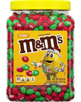 Christmas M&M's Candy - Peanut: 3LB Jar