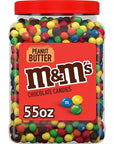 Peanut Butter Milk Chocolate M&M's Candy: 55-Ounce Tub