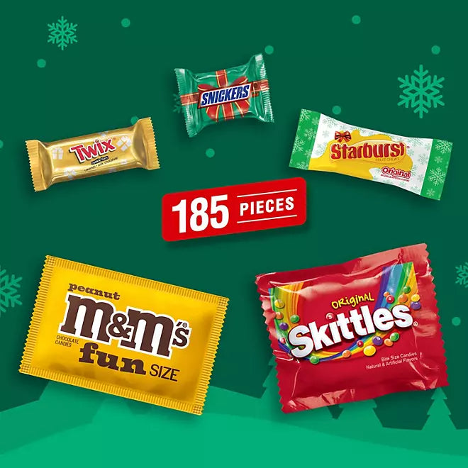 Mars Christmas Variety Pack: 185-Piece Bag