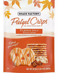 Snack Factory Pumpkin Spice White Creme Pretzel Crisps: 1LB Bag