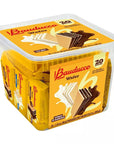 Bauducco Chocolate & Vanilla Wafers: 20-Piece Tub