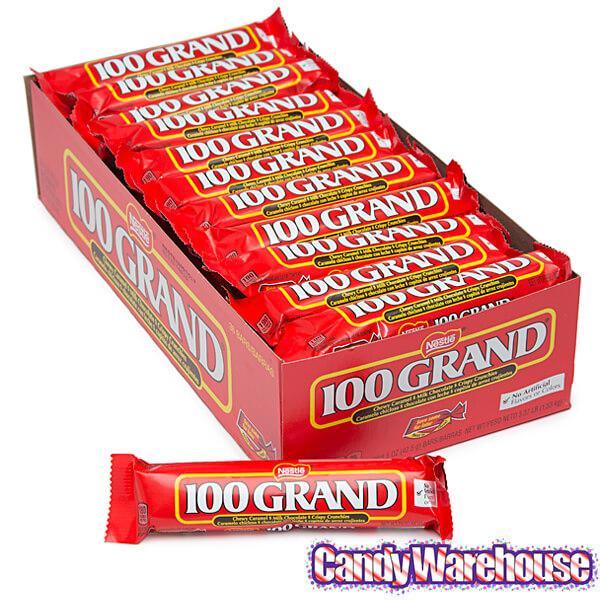 100 Grand Candy Bars: 36-Piece Box - Candy Warehouse