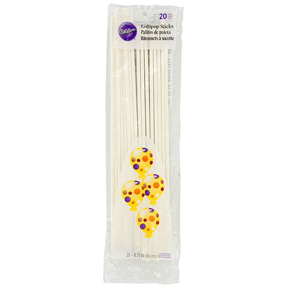 11.75-Inch Lollipop Sticks: 20-Piece Bag - Candy Warehouse