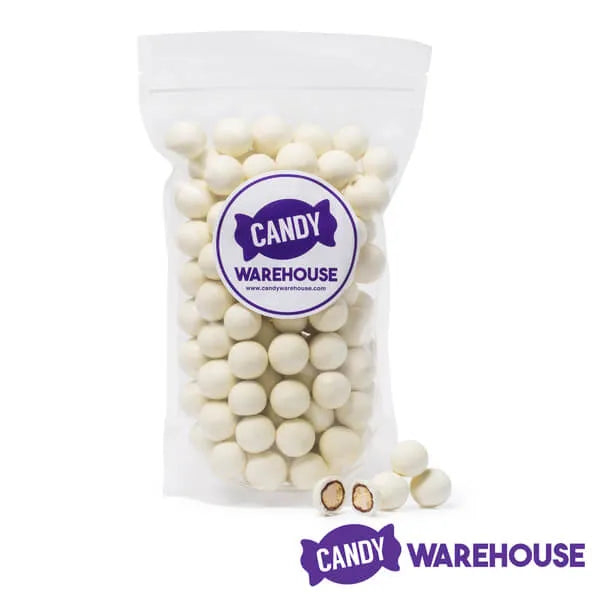 Koppers Milk Chocolate Covered Malt Balls - White: 5LB Bag - Candy Warehouse