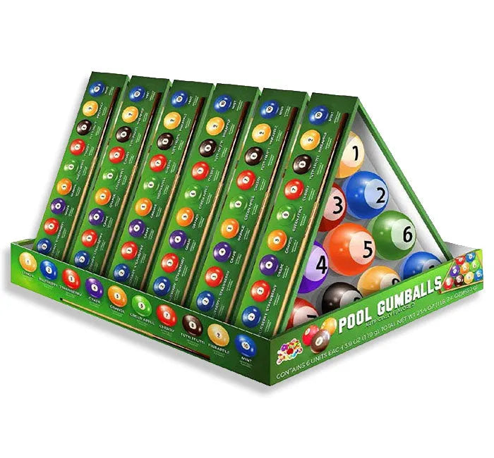 Pool Gumballs Gift Pack: 6-Piece Display