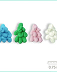 Sprinkle Pop Royal Icing Pastel Christmas Trees (12ct)