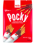 Pocky Chocolate Cream Sticks Family Peg Bags: 5-Bag Case