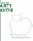 Apple Shaped Acrylic Candy Boxes 24 Pack 2.95"X2.28"X1.02"