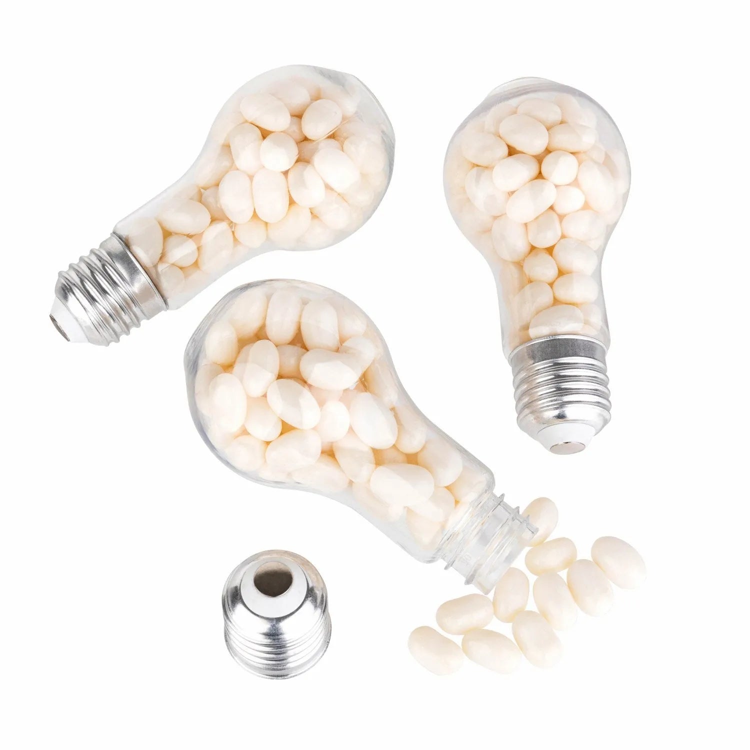 Light Bulb Shaped Acrylic Candy Boxes 24 Pack